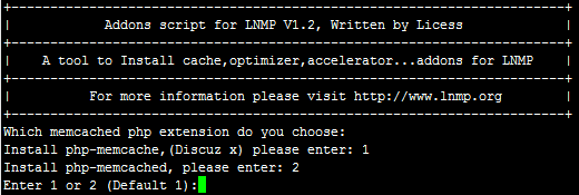 LNMP安装memcached