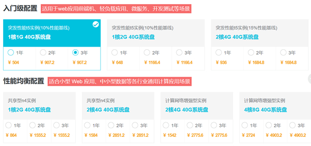 阿里云优惠活动 - 全民云计算ECS云服务器3年900元