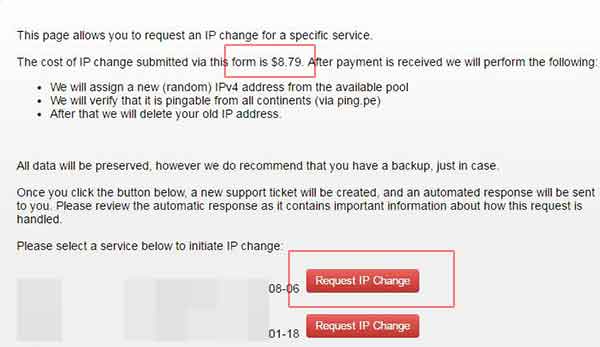 搬瓦工如何更换IP地址（如今只支持付费购买IP地址）