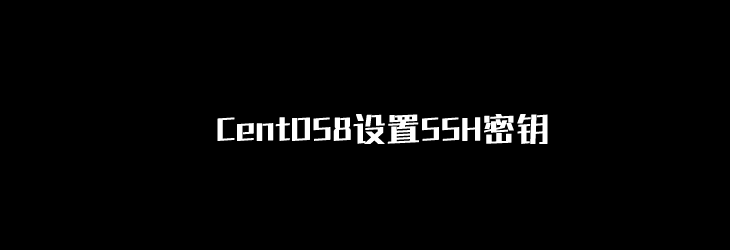 记录在CentOS8设置SSH密钥实现SSH密钥登录远程方法