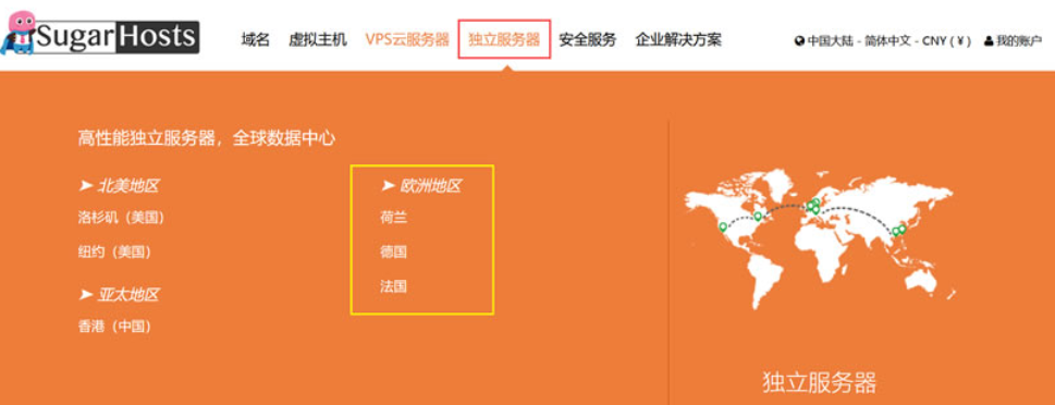 SugarHosts欧洲机房