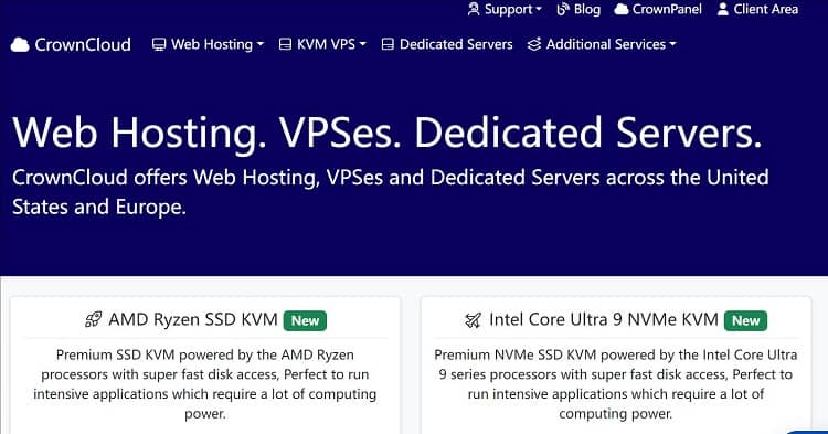 CrownCloud优惠码 - 新上荷兰VPS特价月付5美元起 - 搬瓦工中文网