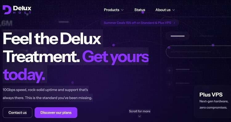 DeluxHost优惠码 - 荷兰阿姆斯特丹高性能VPS年付特价6欧元起 - 搬瓦工中文网