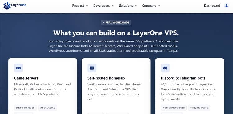 LayerOneCloud优惠码 - 美国便宜VPS年付17.99美元起 - 搬瓦工中文网
