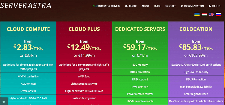 Serverastra优惠码 - 匈牙利大流量抗投诉VPS月付4.89美元起 - 搬瓦工中文网